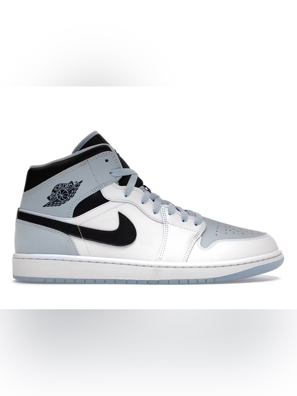 Nike Retro Air Jordans White and Light Blue Suede